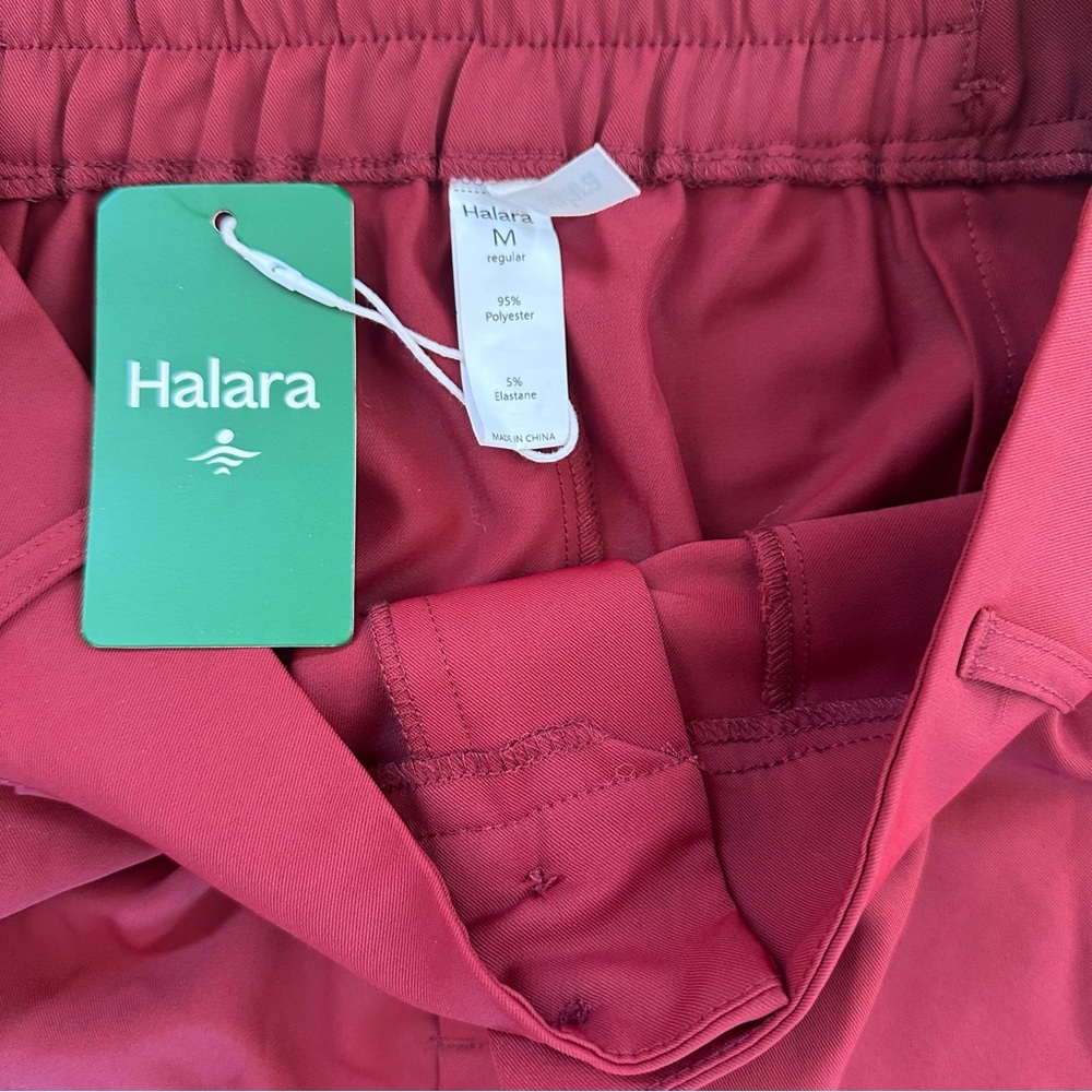 New HALARA flex high waisted shirred straight relaxed fit pants - Picture 9 of 9